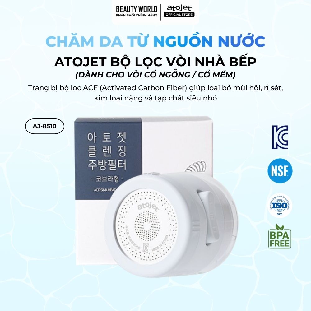 Bộ Lọc Vòi Nhà Bếp Atojet AJ-8510 (Dành cho vòi cổ ngỗng / cổ mềm)