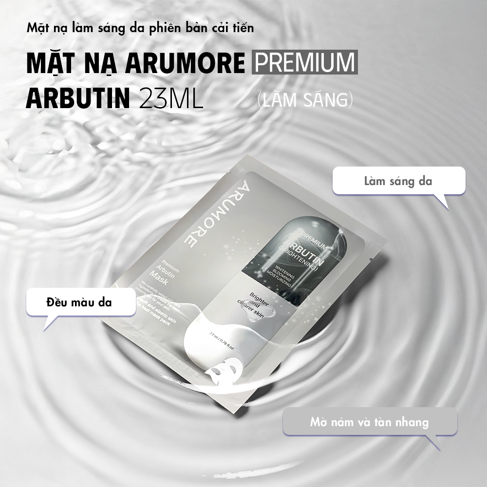 Combo 10 Mặt Nạ Mix Arumore Premium Dưỡng Ẩm Làm Sáng Làm Dịu Da 23ml