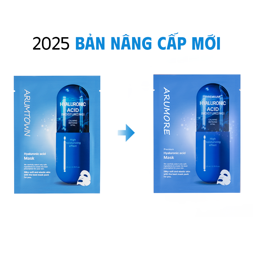 Combo 10 Mặt Nạ Mix Arumore Premium Dưỡng Ẩm Làm Sáng Làm Dịu Da 23ml
