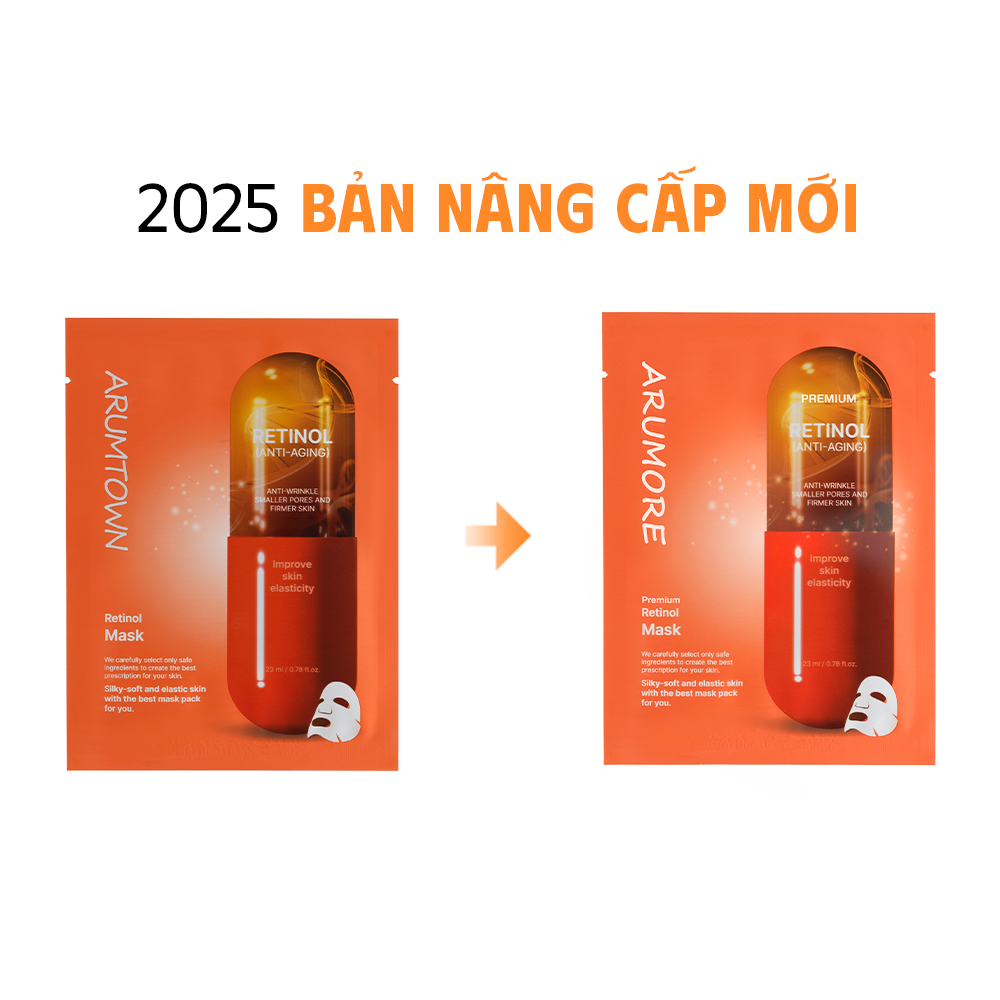 Combo 10 Mặt Nạ Mix Arumore Premium Dưỡng Ẩm Làm Sáng Làm Dịu Da 23ml
