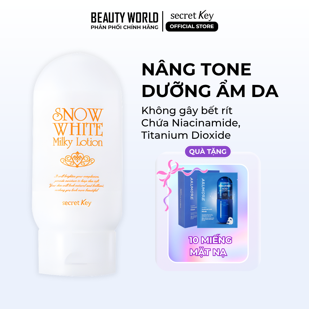 Dưỡng Thể Snow White Sữa Dưỡng Thể Trắng Da Secret Key Milky Lotion (120g)