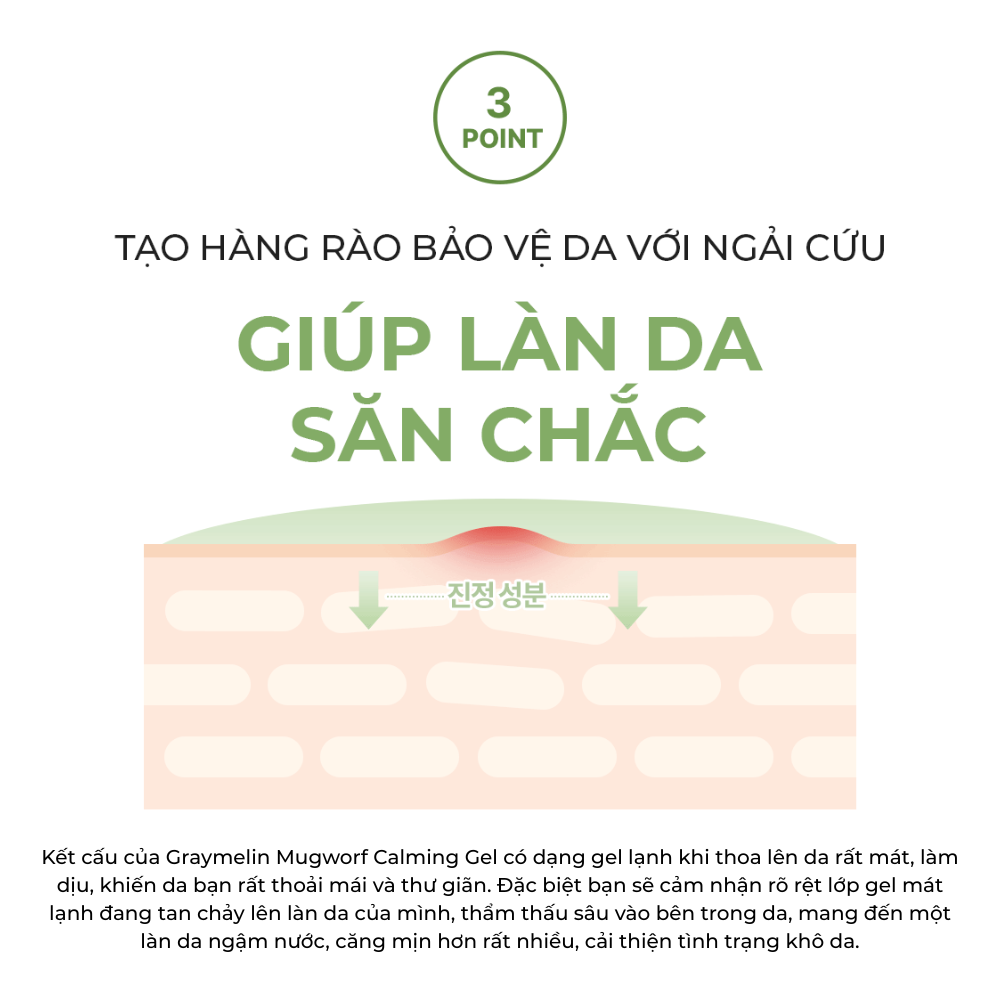 Gel Dưỡng Ngải Cứu Graymelin Mugwort Calming Gel 100ml Dịu Nhẹ Cho Da Dầu Mụn Nhạy Cảm