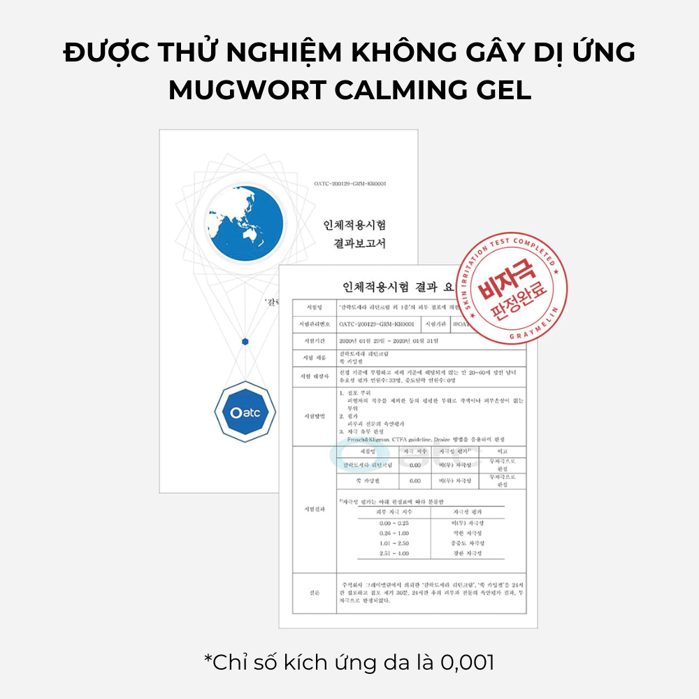 Gel Dưỡng Ngải Cứu Graymelin Mugwort Calming Gel 100ml Dịu Nhẹ Cho Da Dầu Mụn Nhạy Cảm