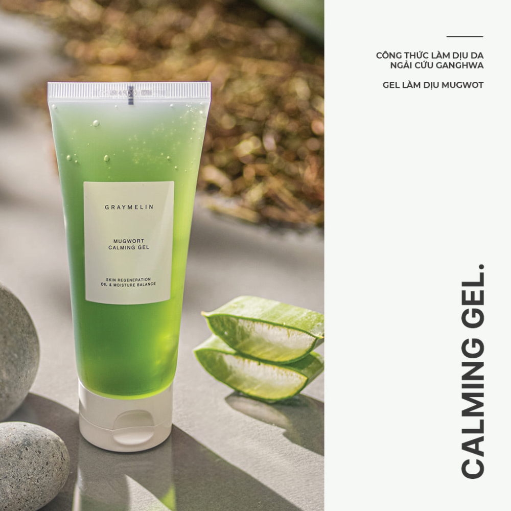 Gel Dưỡng Ngải Cứu Graymelin Mugwort Calming Gel 100ml Dịu Nhẹ Cho Da Dầu Mụn Nhạy Cảm