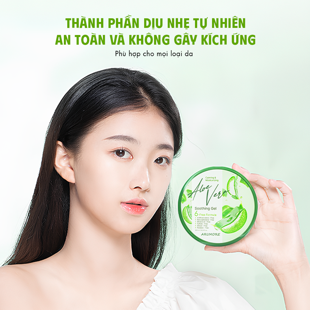 Gel Lô Hội Dưỡng Da Đa Năng Arumore Aloe Vera Smoothing Gel 300ml