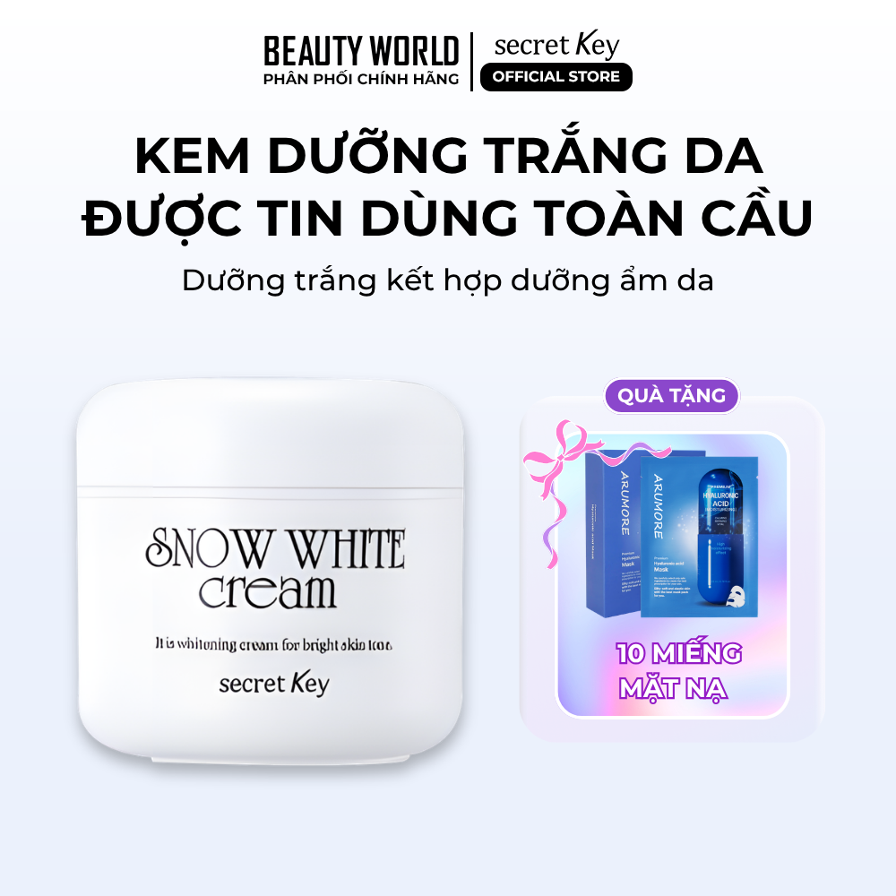 Kem Dưỡng Trắng Da Mặt SecretKey Snow White Cream 80ml