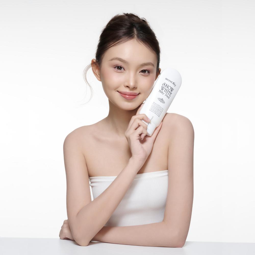Kem Ủ Trắng Snow White Milky Pack Secret Key 200ml