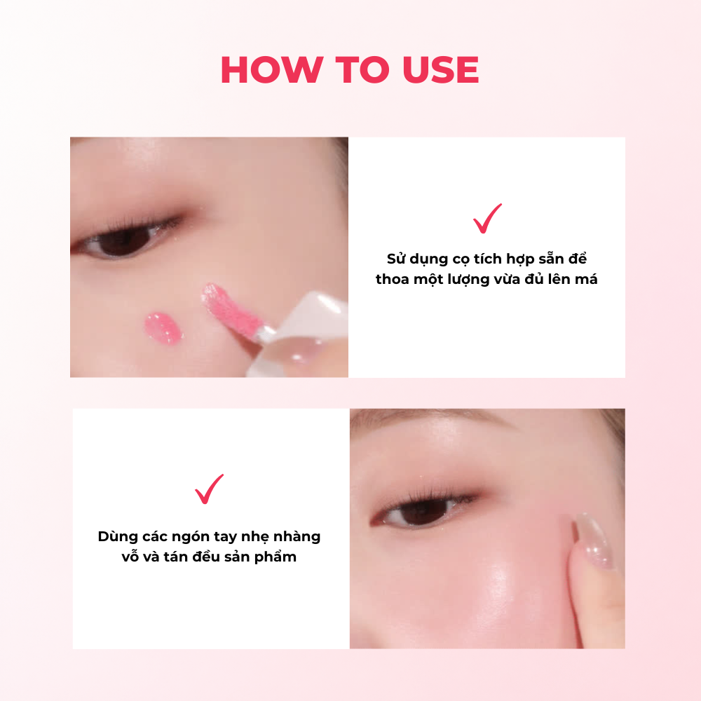 Má Hồng Kem Dạng Lỏng Blessed Moon Veil Melting Color Blush Dễ Tán Sắc Má Tự Nhiên Căng Bóng 3.8g