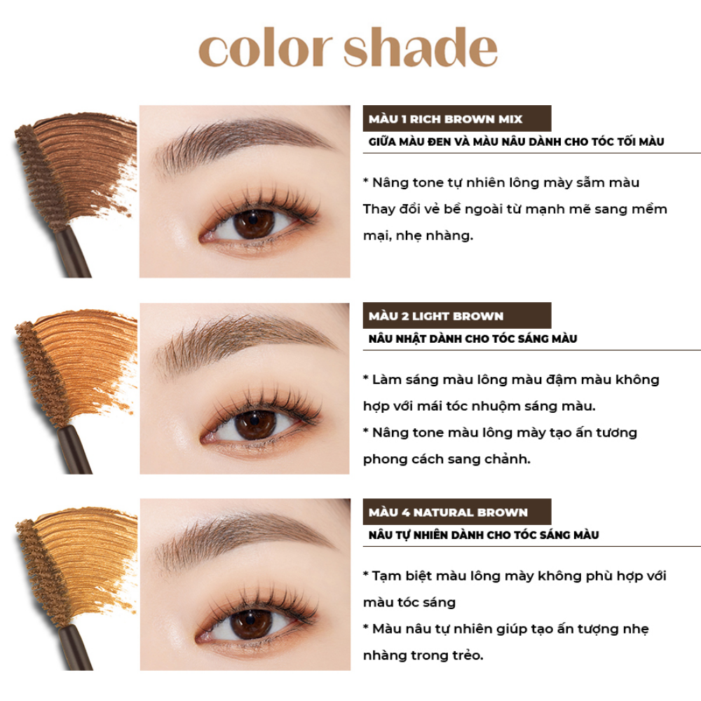 Mascara Chân Mày ETUDE Color My Brows