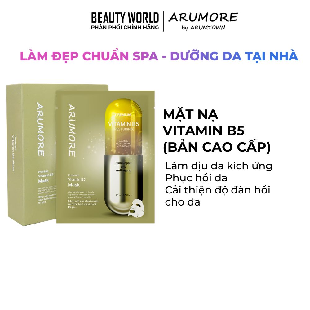 Mặt Nạ Arumore Premium B5 Cấp Ẩm Phục Hồi Làm Dịu Da 23ml
