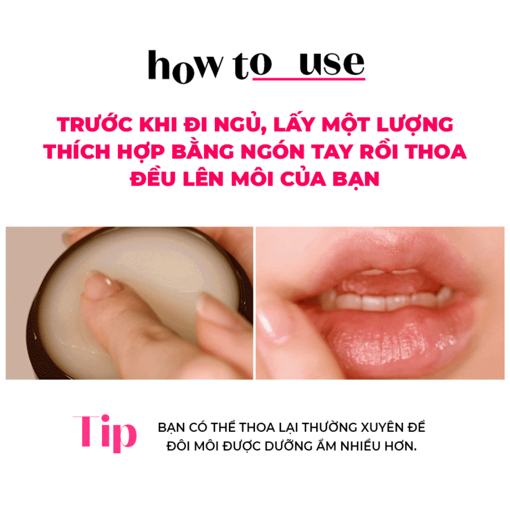 Mặt Nạ Dưỡng Môi ETUDE Ginger Sugar Overnight Lip Mask