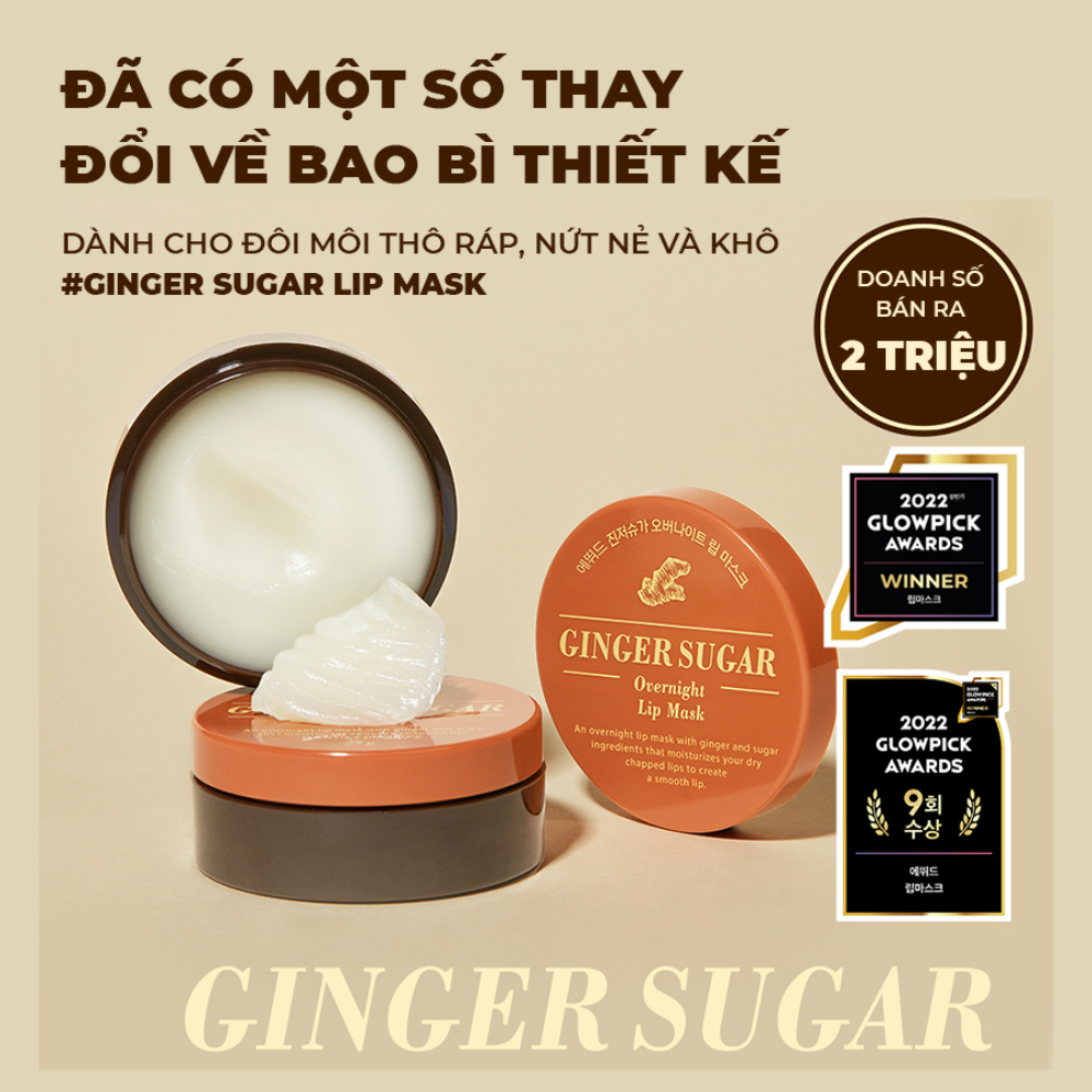 Mặt Nạ Dưỡng Môi ETUDE Ginger Sugar Overnight Lip Mask