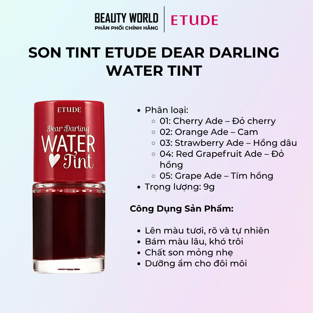 Son Tint ETUDE Dear Darling Water Tint