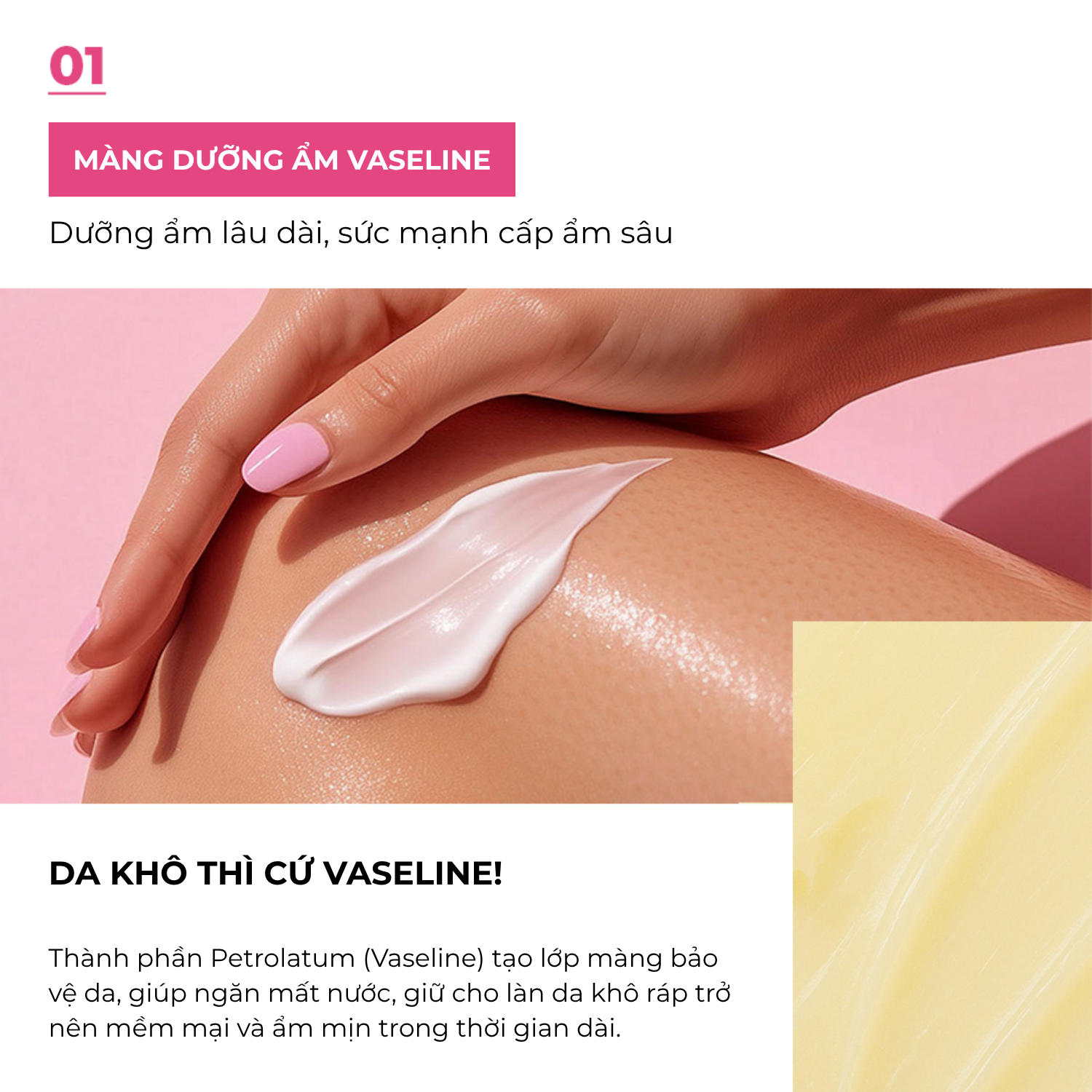 Sữa Dưỡng Thể Foodaholic Vaseline Lotion Dưỡng Ẩm Da Giúp Da Mềm Mịn 1000ml