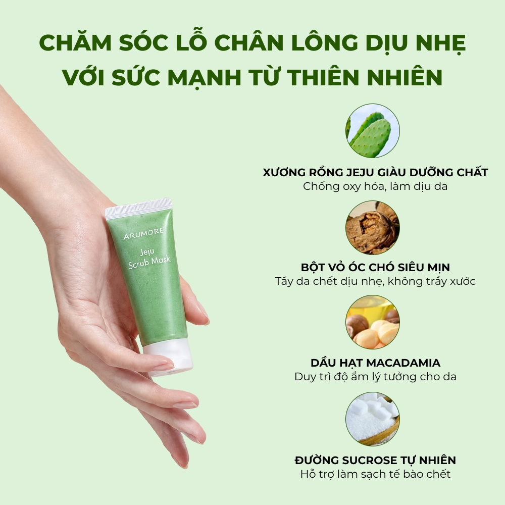 Tẩy Tế Bào Chết ARUMORE Jeju Scrub Mask 30G