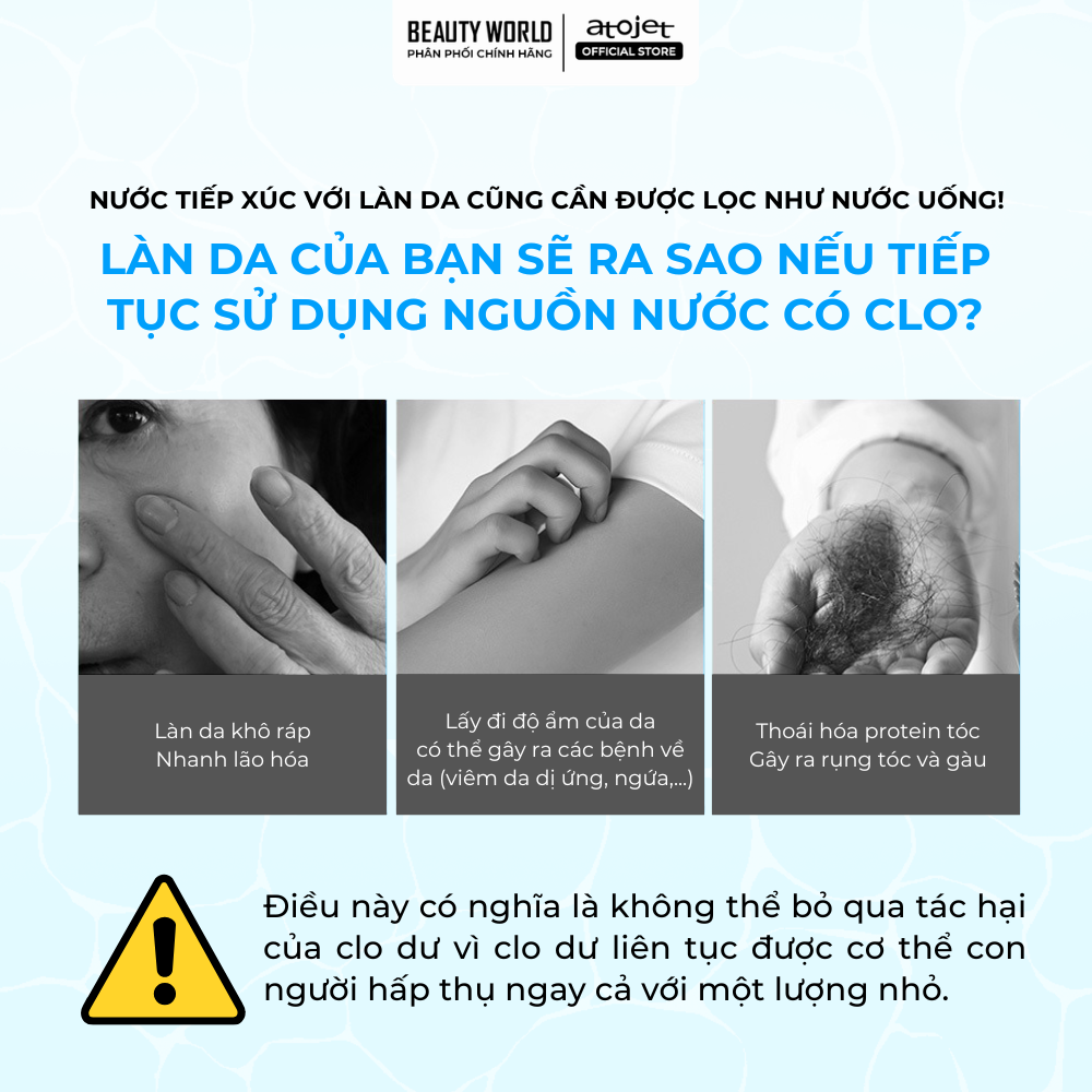 Túi 5 Lõi Lọc Vòi Sen Than Hoạt Tính Tổng Hợp Atojet AJ-8200MCF