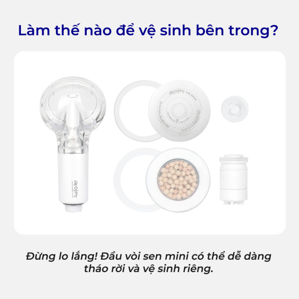 Túi 7 Lõi Lọc Thay Thế Vòi Sen Mini Du Lịch Atojet