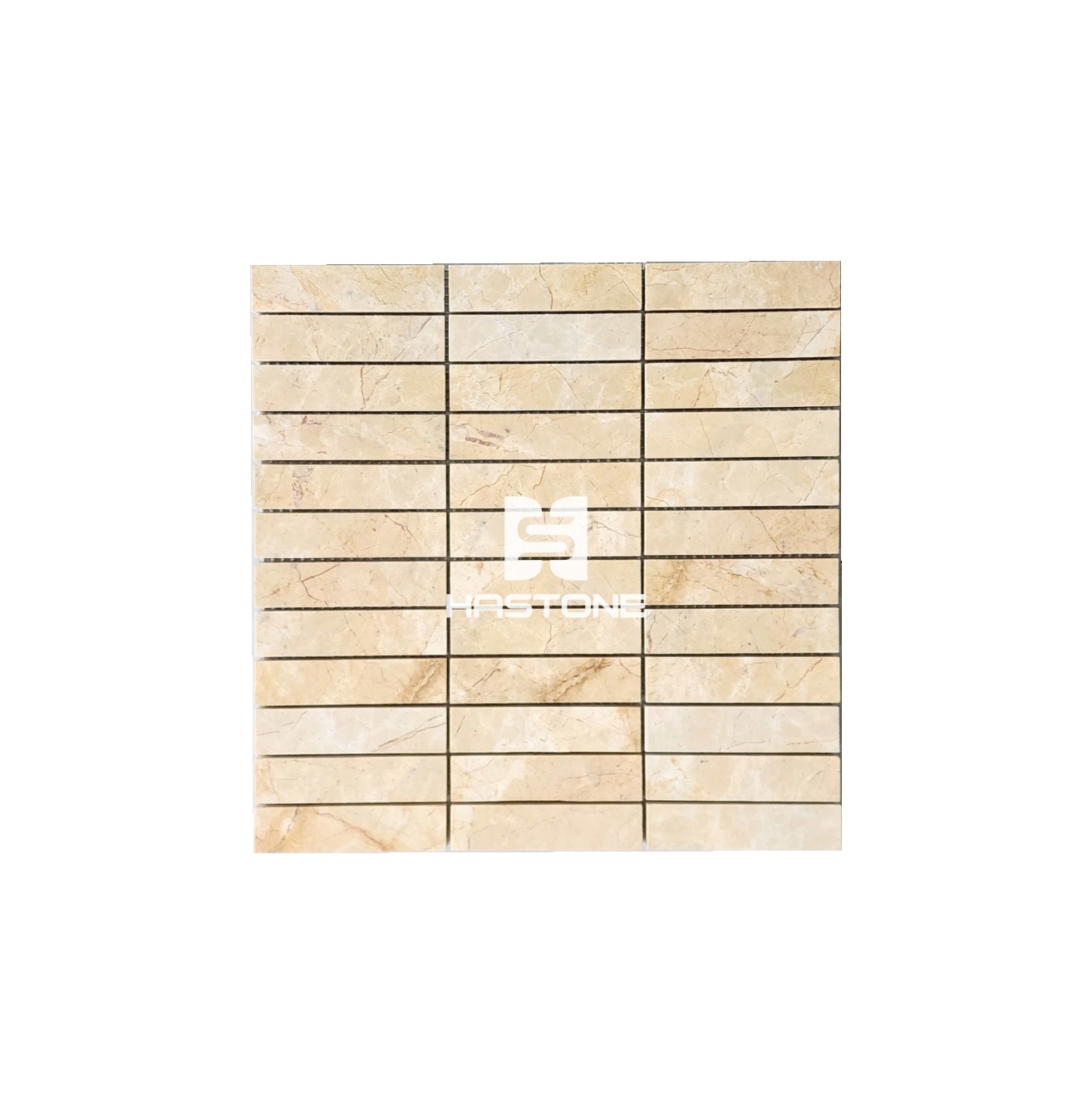 Đá Mosaic Thẻ 23x98 Vàng Chanh Honed