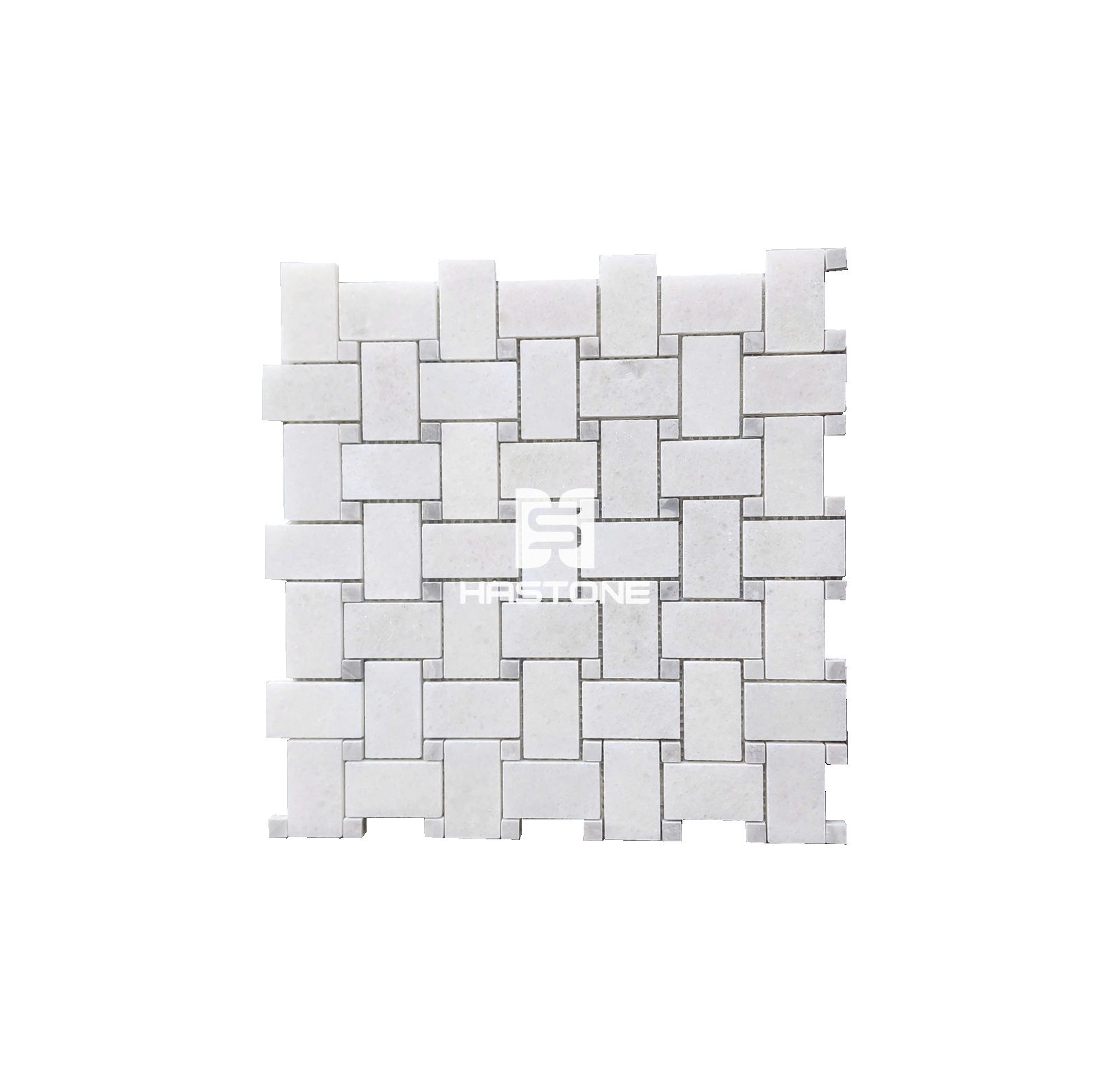 Đá Mosaic Niles Trắng Muối YB Điểm Ghi Nhạt Bóng
