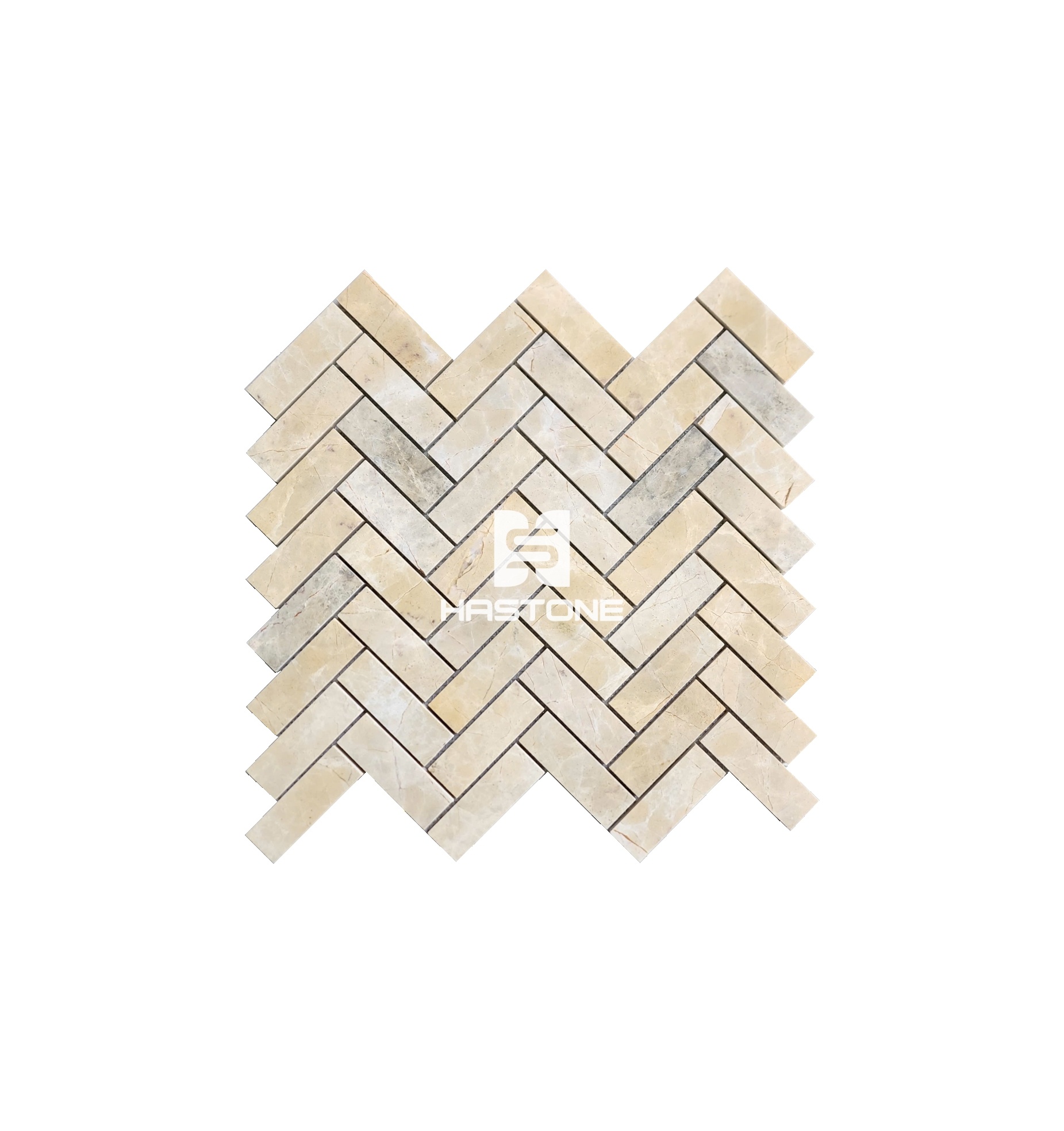 Đá Mosaic Xương Cá 25x75 Vàng Chanh
