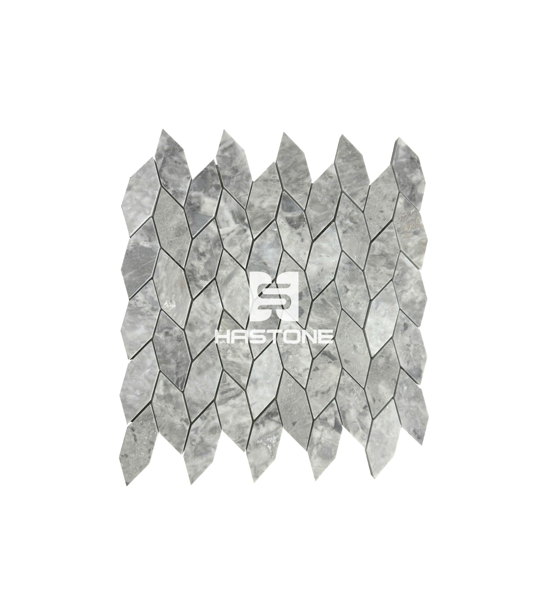 Light Grey Rice Flower Polished Mosaic