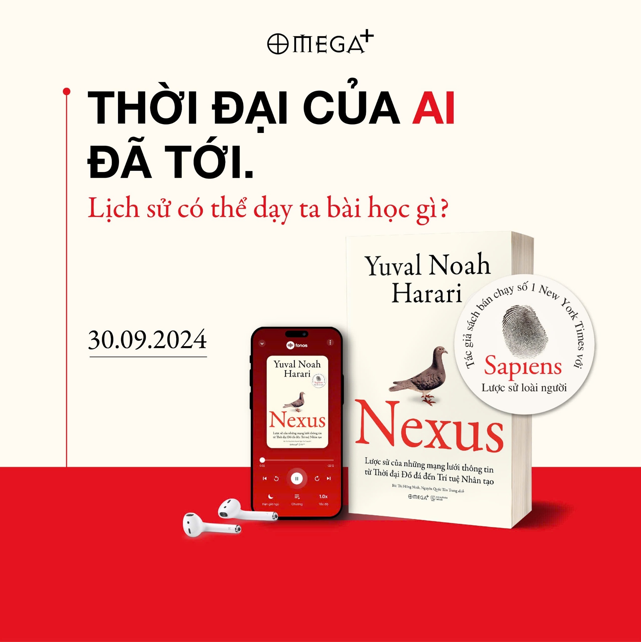 NEXUS - Lược sử của những mạng lưới thông tin từ Thời đại Đồ đá đến Trí tuệ nhân tạo - Yuval Noah Harari (Bản tiếng Việt, Bìa mềm)