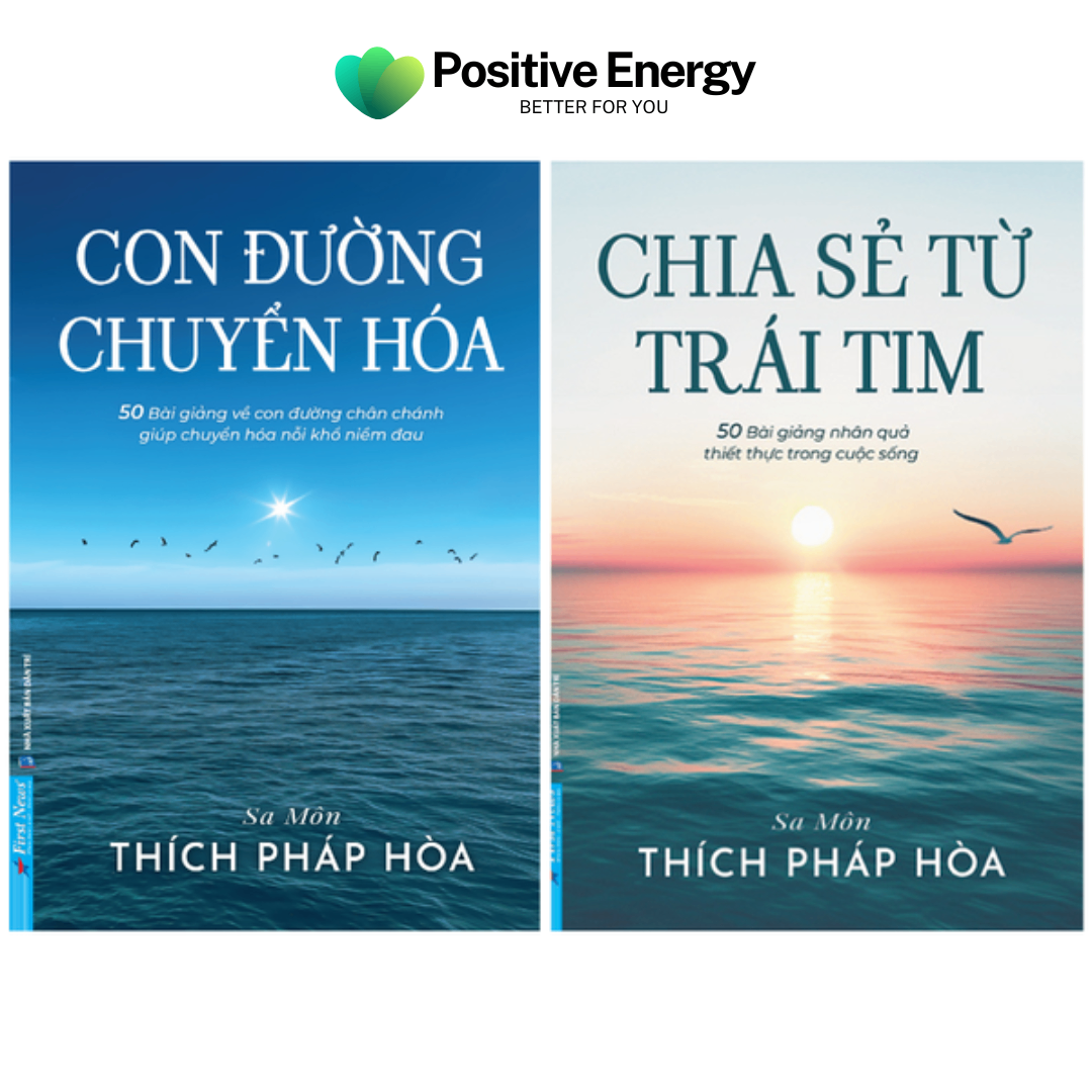 Combo: Con Đường Chuyển Hóa + Chia Sẻ Từ Trái Tim - Thích Pháp Hòa