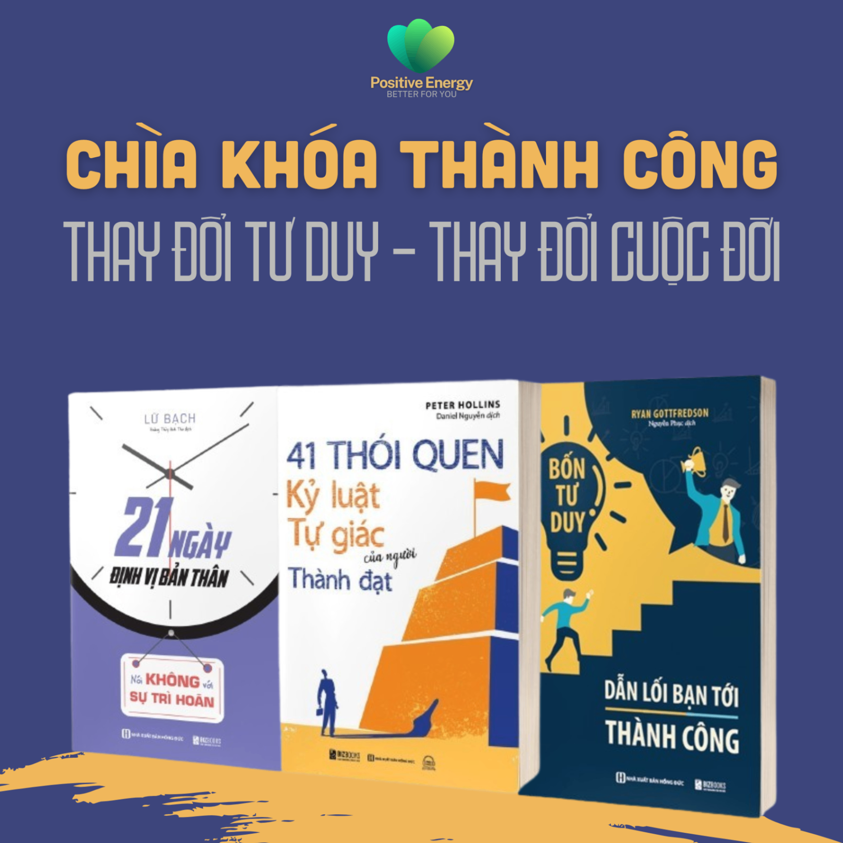Combo Chìa khóa thành công - Thay đổi tư duy thay đổi cuộc đời