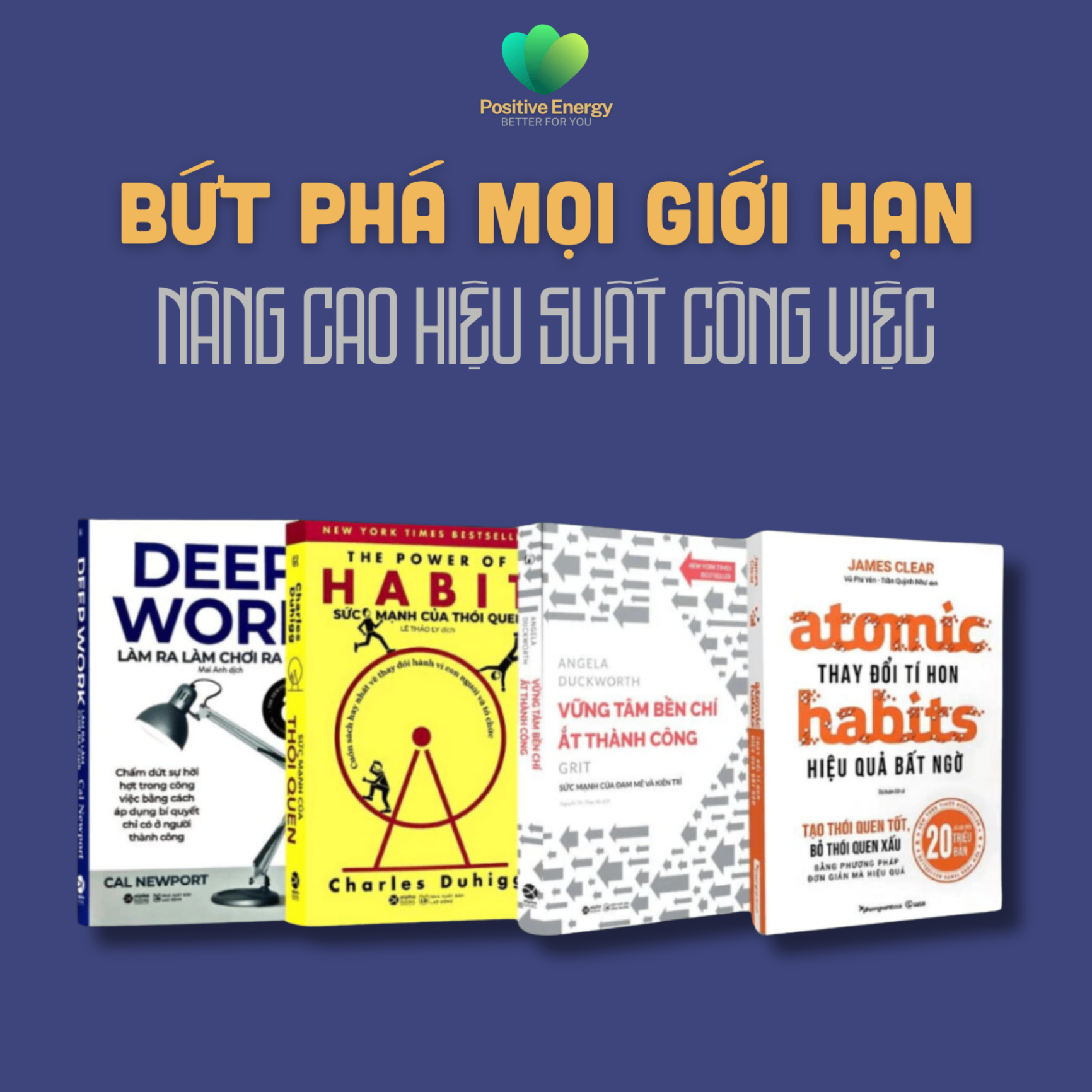 Combo 4 Cuốn Sách Giúp Bạn Bứt Phá Mọi Giới Hạn - Nâng Cao Hiệu Suất Công Việc