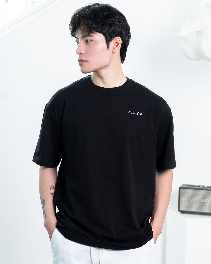 Áo Thun Đen Thêu