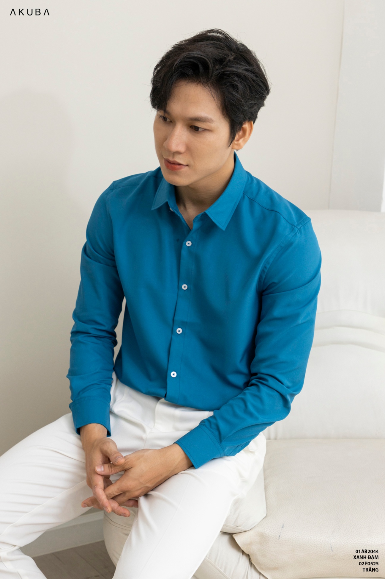 ÁO SƠ MI TAY DÀI 01AB2044