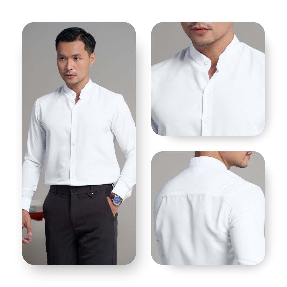 ÁO SƠ MI TAY DÀI 01AB2044T