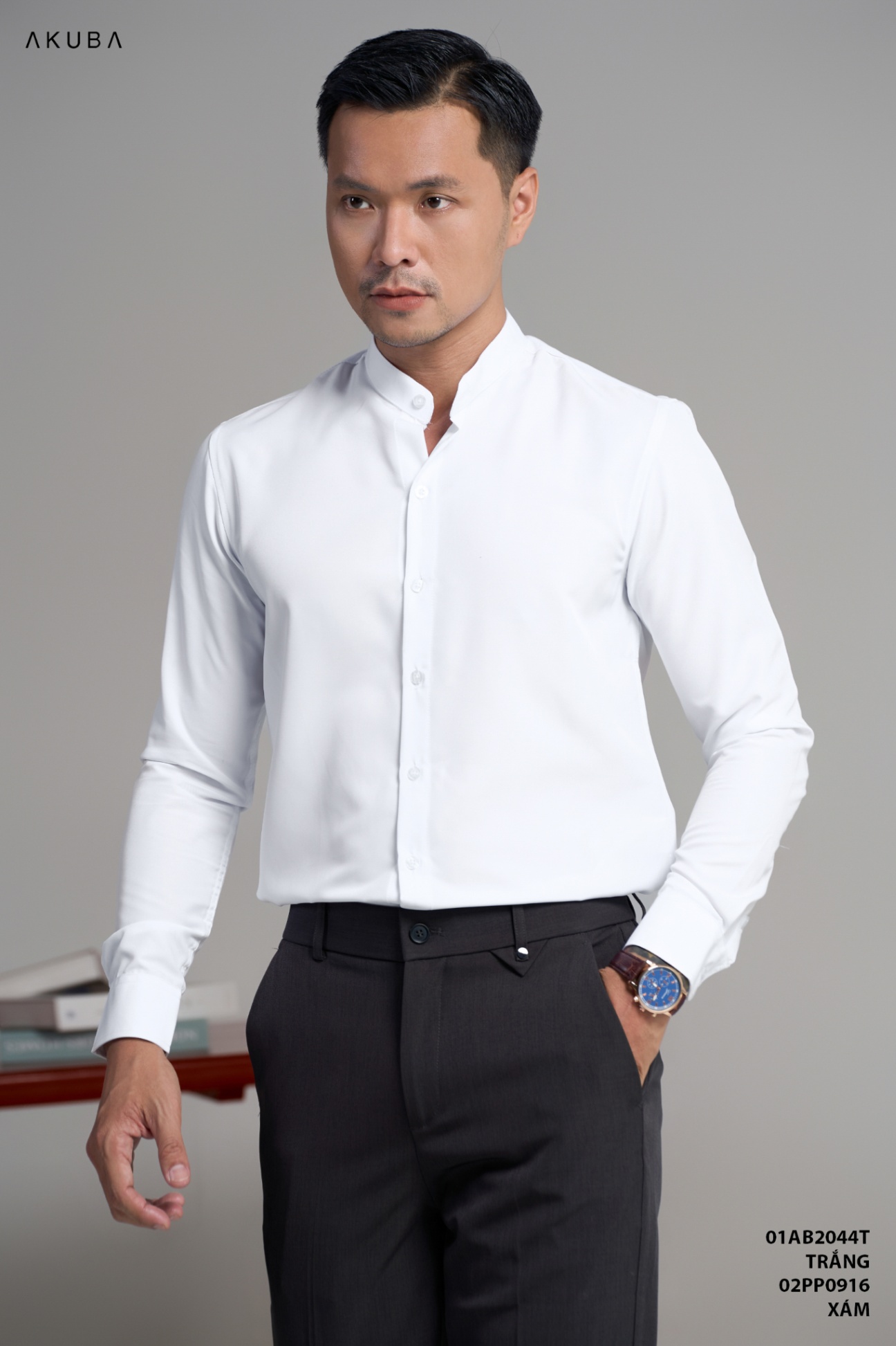 ÁO SƠ MI TAY DÀI 01AB2044T