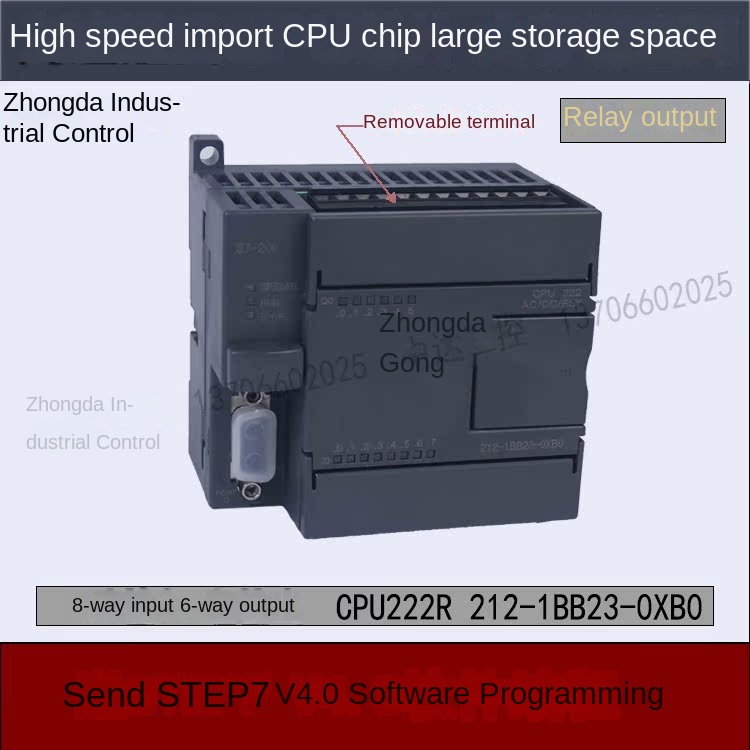 S7-200CN PLC Tương Thích S7-200 222r-212-1bb23-0xb0 14MR 8I 6O RELAY DB9 RS485 220V | [CPU222R] PLC SIPENG CPU222R CPU224R CPU226R | 6-14 I/O Relay/Transistor | Tự Động Hóa