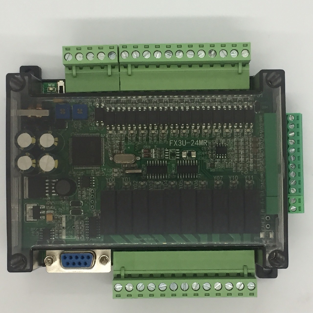 Board PLC Mitsubishi FX3U-24MR-6AD-2DA