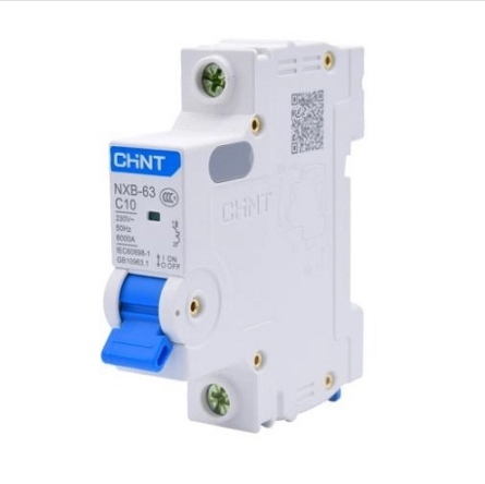 Át điện MCB 1 pha NXB-63 16A / chính hãng Chint /Aptomat MCB 1P C16 Chint NXB-63