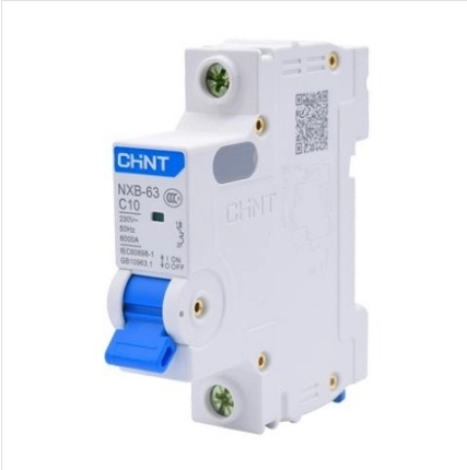 Át điện MCB 1 pha NXB-63 10A / chính hãng Chint /Aptomat MCB 1P C10 Chint NXB-63