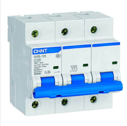 Át điện MCB 3 pha 100A NXB-125 C100 / chính hãng Chint /Aptomat MCB 3P 100A Chint NXB-125