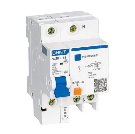 Át chống rò NXBLE-32 32A 1P+N / chính hãng Chint / Aptomat chống giật RCBO C32