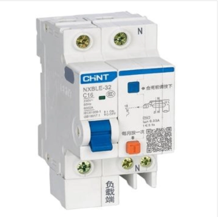 Át chống rò NXBLE-32 C16 1P+N / chính hãng Chint / Aptomat chống giật RCBO C16