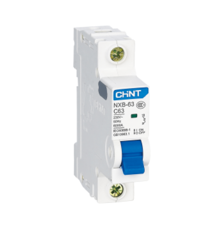 Át điện MCB 1 pha NXB-63 63A / chính hãng Chint /Aptomat MCB 1P Chint NXB-63 C63