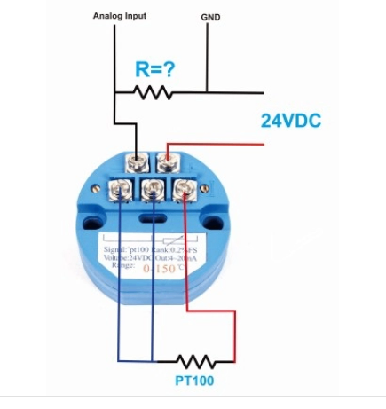 Bộ chuyển đổi nhiệt độ PT100 4-20mA / 0-400 độ - A8H25