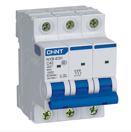 Át điện MCB 3 pha 32A NXB-63 C32 / chính hãng Chint /Aptomat MCB 3P 32A Chint NXB-63 C32