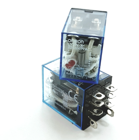 Rơ le trung gian LY2N-J -220VAC 10A / Chính Hãng Omron / relay 8 chân - B5H10
