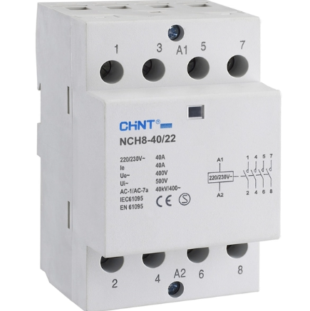 Khởi động từ 1 pha 2NO 2NC 220V 40A NCH8-40/22 / chính hãng Chint - B2H15