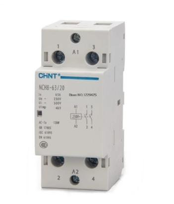 Khởi động từ 1 pha NCH8-63/20 63A 2NO 220V / chính hãng Chint / tiếp điểm thường mở - B3H12