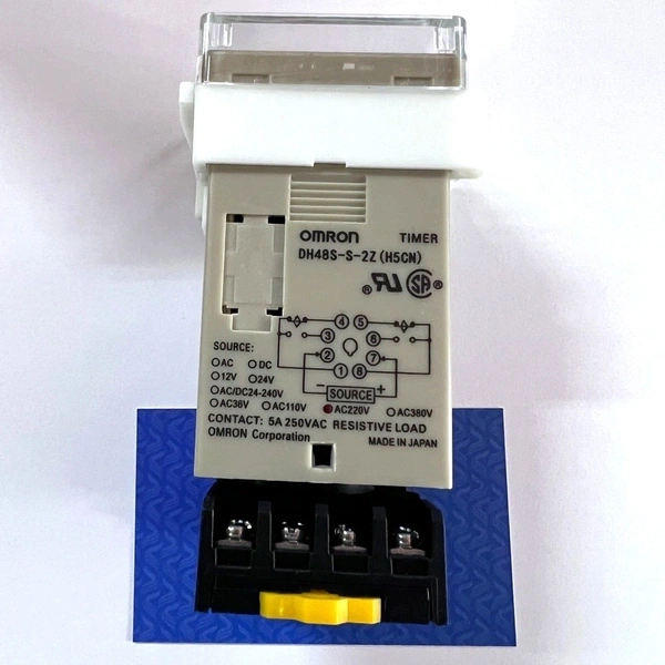 Rơ le thời gian DH48S-S-2Z 220V / chính hãng Omron / Relay thời gian luân phiên 2 cặp tiếp điểm