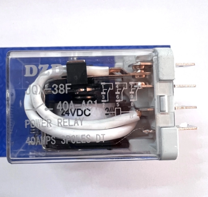 Rơ le trung gian JQX-38F 24VDC 40A 11 chân / relay công suất cao kèm đế / K4H17