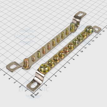 X5 Cầu Nối Đất 10 Cực 2x15mm Dài 165mm Vít M8 và M5