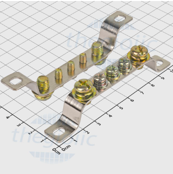 X5 Cầu Nối Đất 5 Cực 2x15mm Dài 107mm Vít M8 Và M5